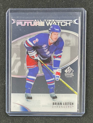 2020 SP Legends Signature Edition Brian Leetch All-time Future Watch Acetate #394 front